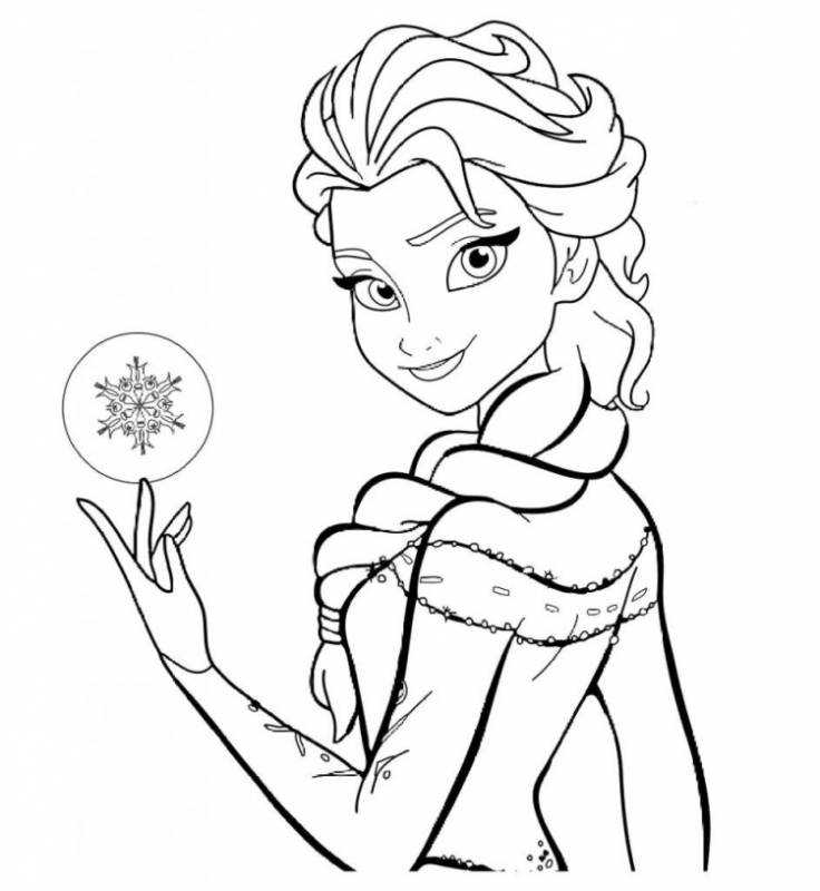 Раскраски принцессы Эльза и Анна