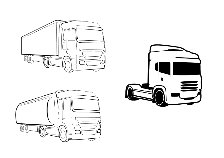 Эскиз грузовика