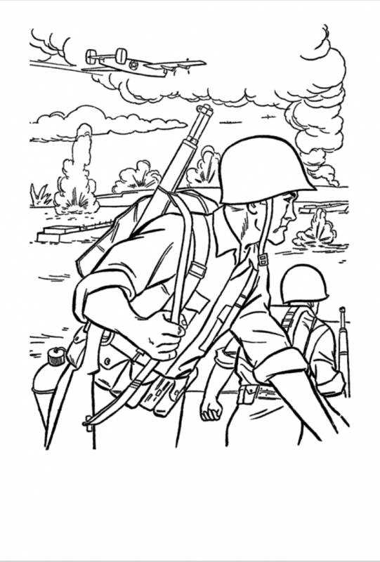 Рисунки на военную тему