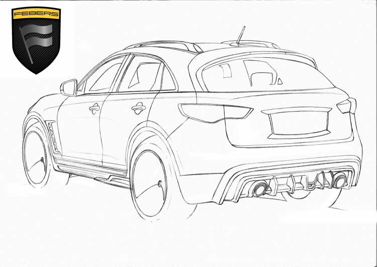 Нарисованный Инфинити qx70
