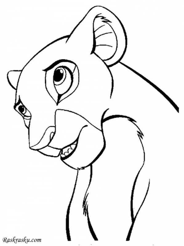 Раскраска Король Лев Сараби