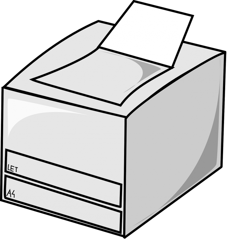 Принтер нарисованный