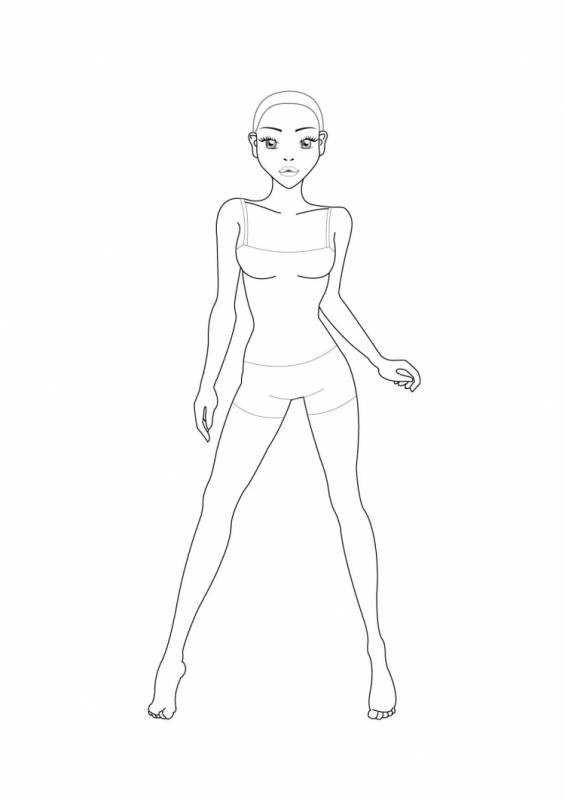 Разукрашки Барби на пляже