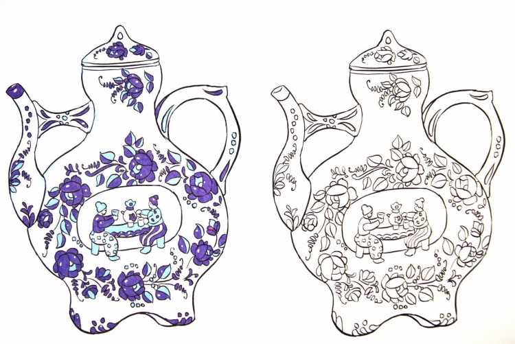 Аппликация посуда