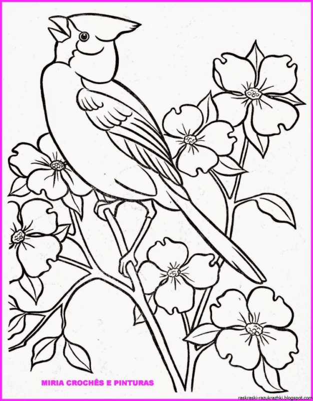 Цветочный орнамент для вышивки гладью