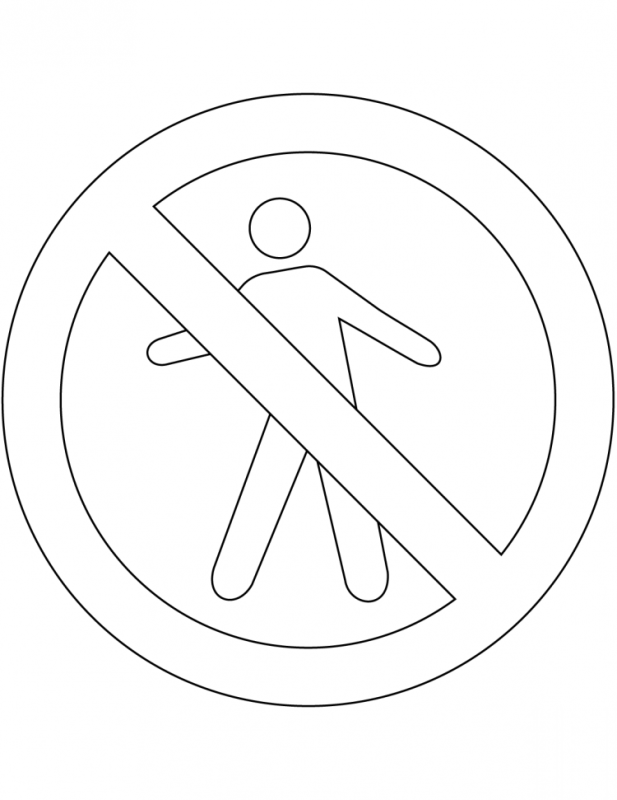 Дорожные знаки раскраска для детей