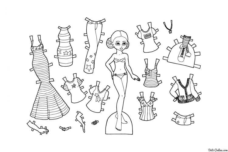 Бумажные куклы с одеждой