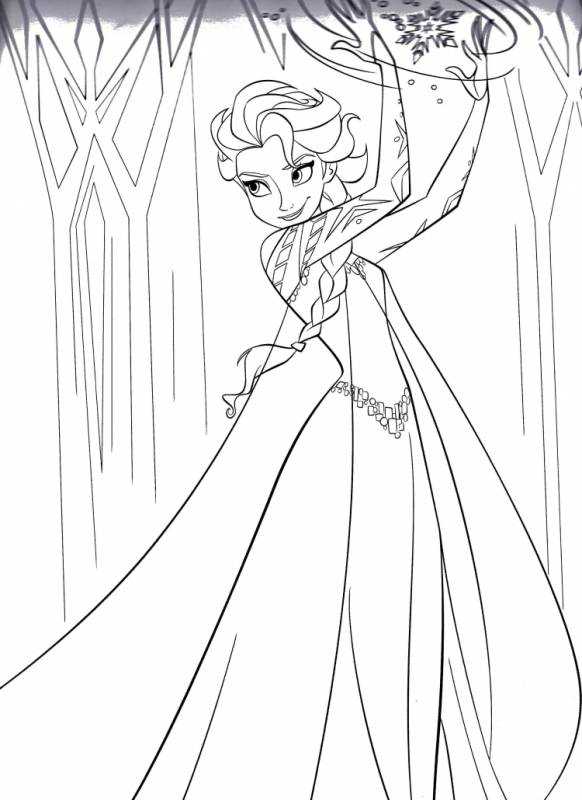 Разукрашку Эльза и Анна Холодное сердце 2