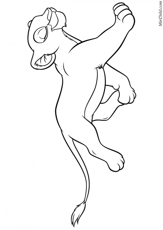 Раскраски Король Лев львицы