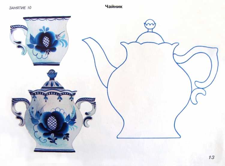 Трафарет "чайник"