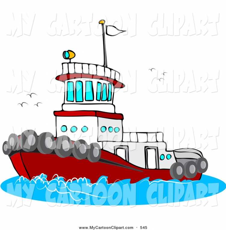 Раскраска теплоход мультяшная