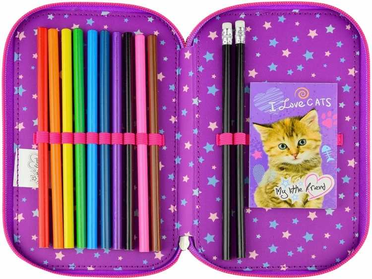 Пенал с карандашами раскраска