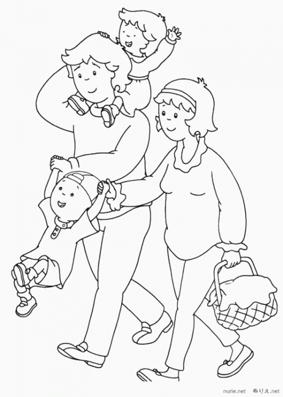 Раскраска "моя семья"