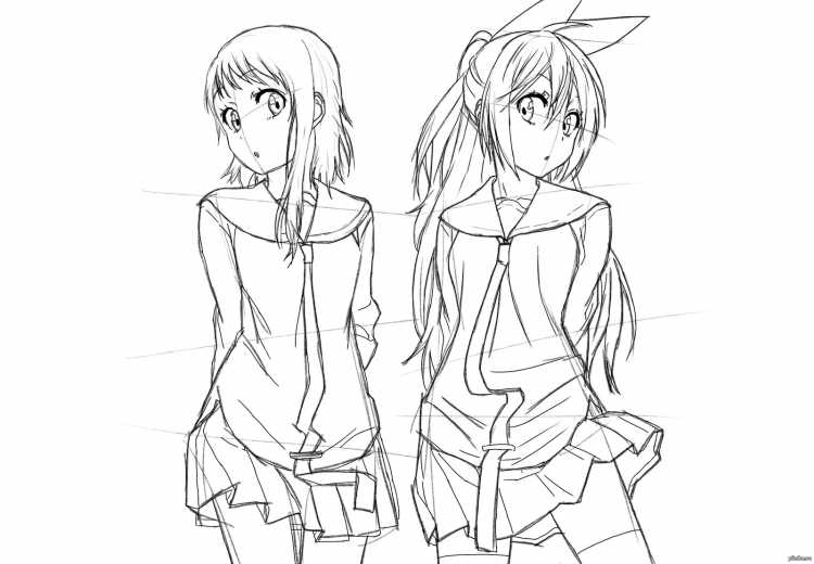 Аниме рисунки карандашом для начинающих