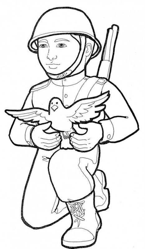 Раскраска день защитника Отечества для детей