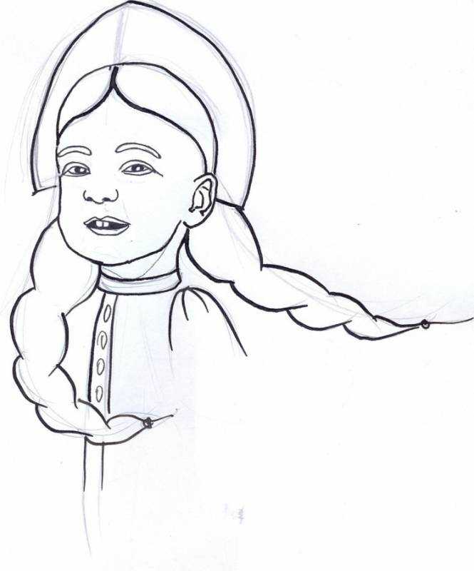 Василиса Премудрая раскраска