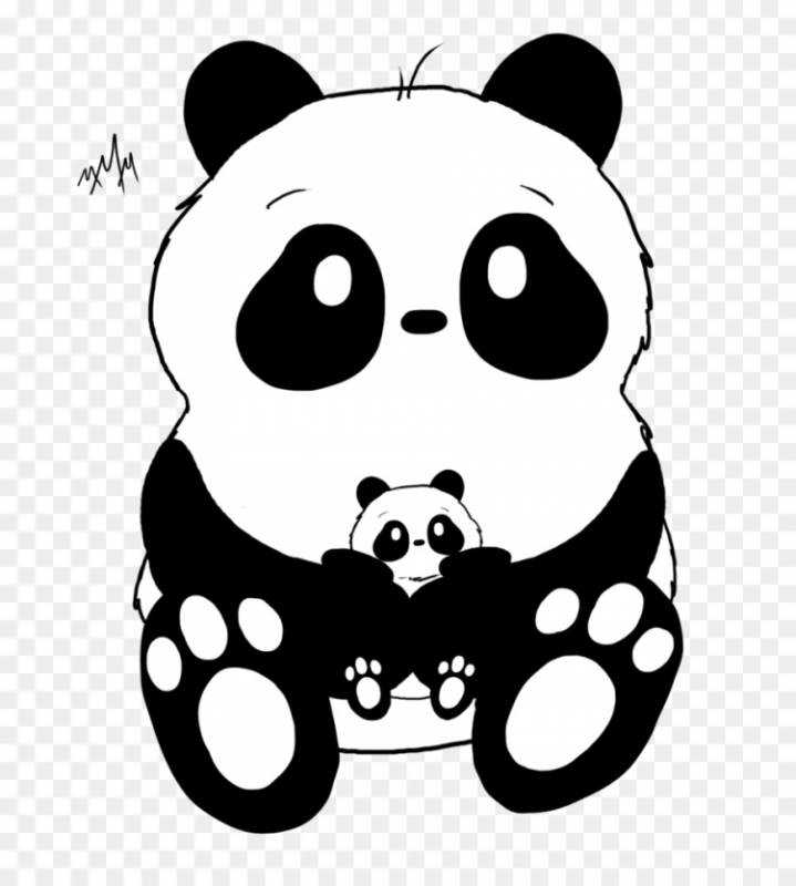 Dessin kawaii Panda a Colorier