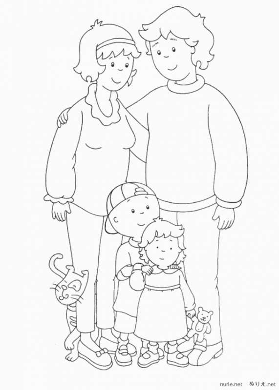 Раскраска семья