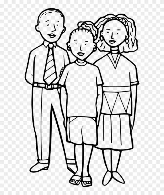 Семья раскраска для детей