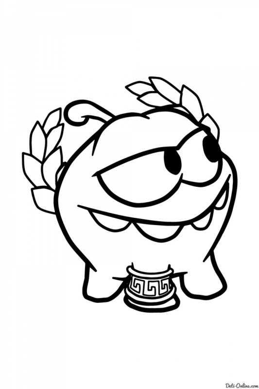 Ам Ням паук раскраска