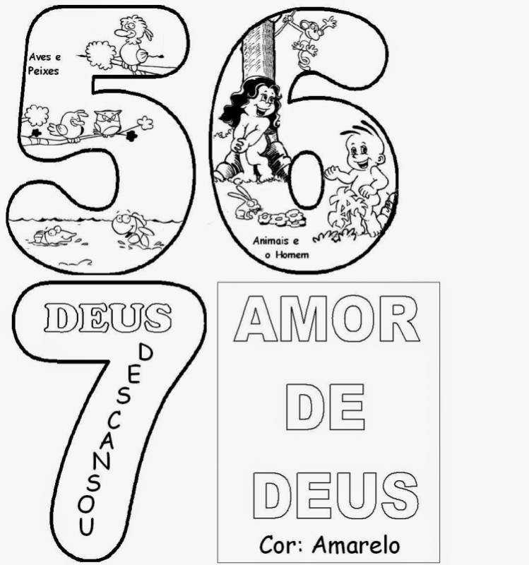 Раскраска Сотворение мира по дням для детей