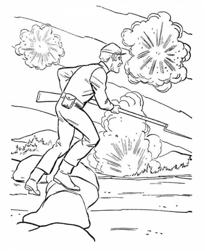 Раскраска защитники Отечества