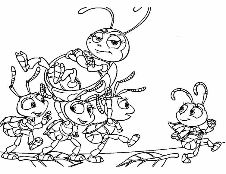 Муравей контур