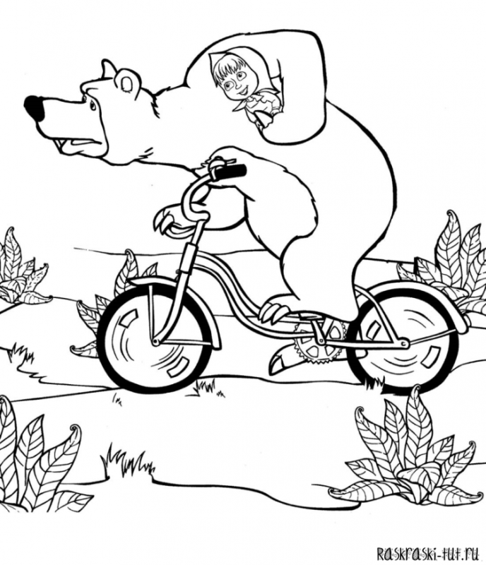 Мужик и медведь рисунок карандашом