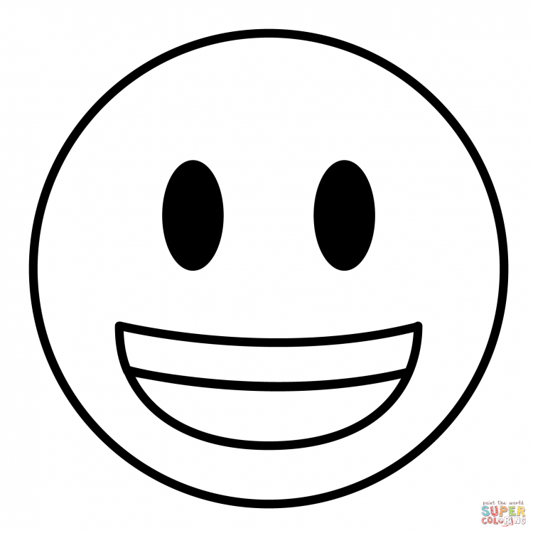 Смайлики картинки раскраски