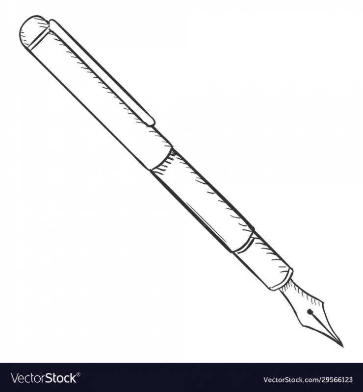 Нарисовать ручку и карандаш и тетрадь