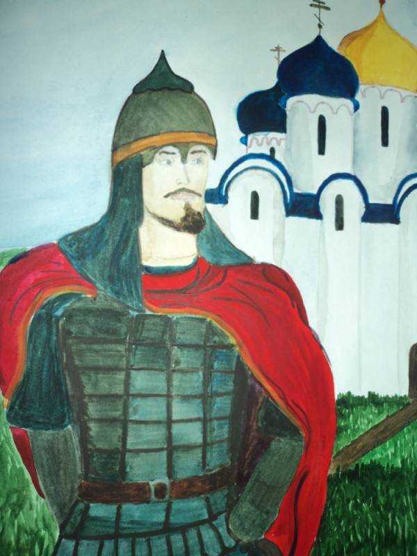 Александр Невский рисунок