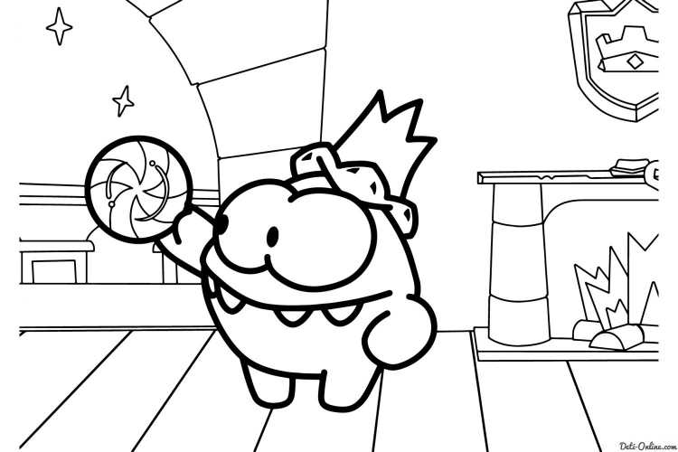 Супер Нямы раскраска