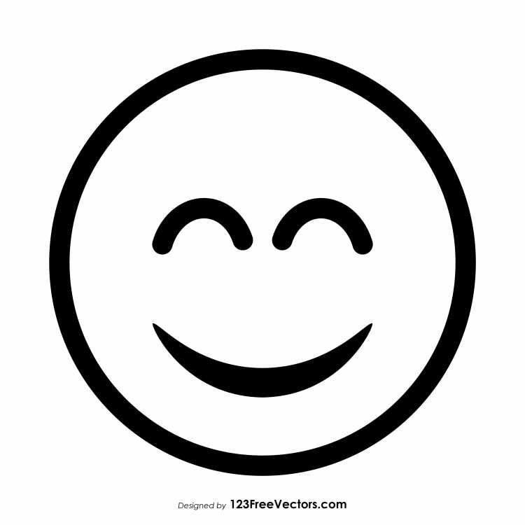 Нарисовать улыбающийся смайлик