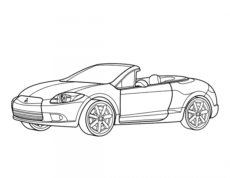 Раскраска Мерседес СЛС АМГ
