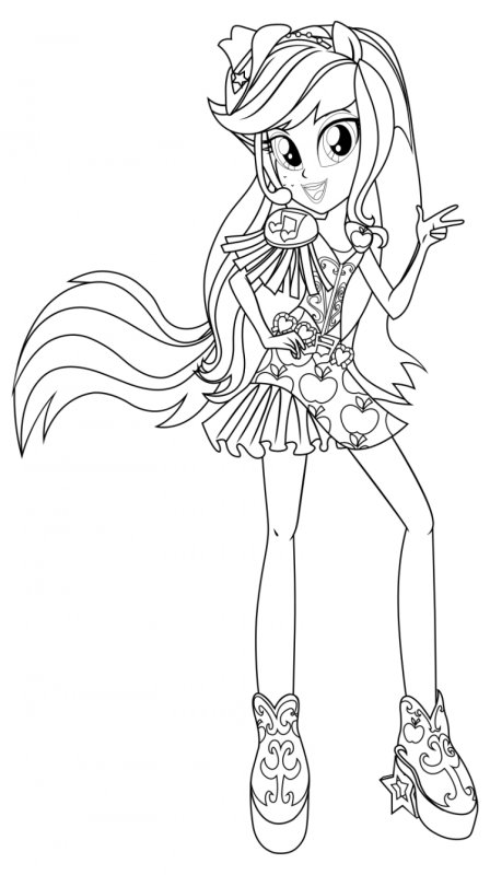 Раскраски для девочек пони Эквестрия герлз