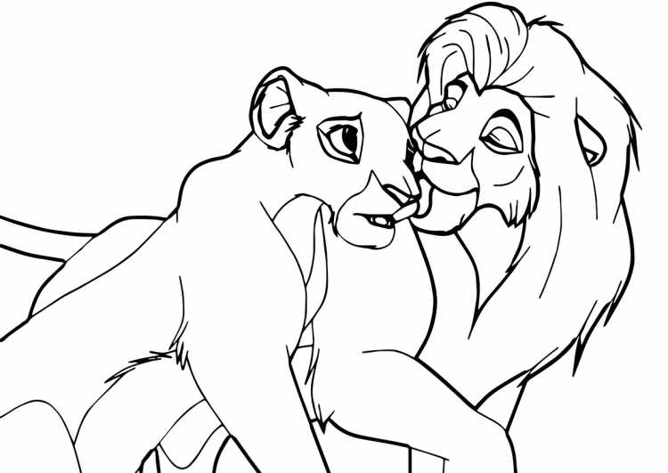 Раскраска Король Лев шра́м