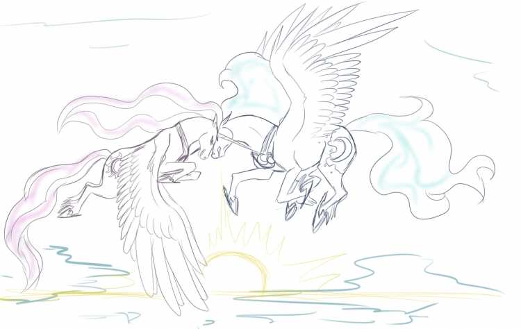 Раскраски МЛП Найтмер Мун