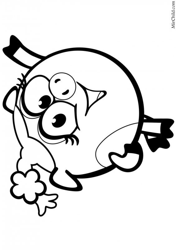 Смешарики раскраска Совунья