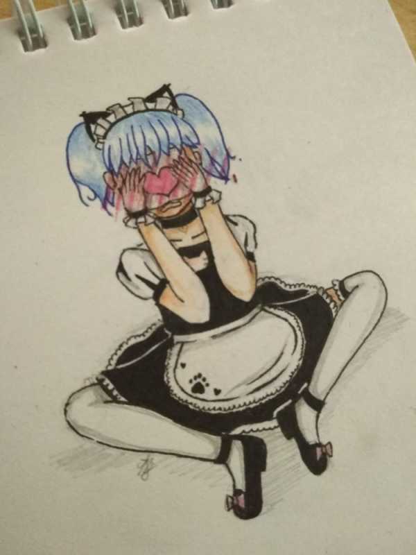 Горничная арт карандашом