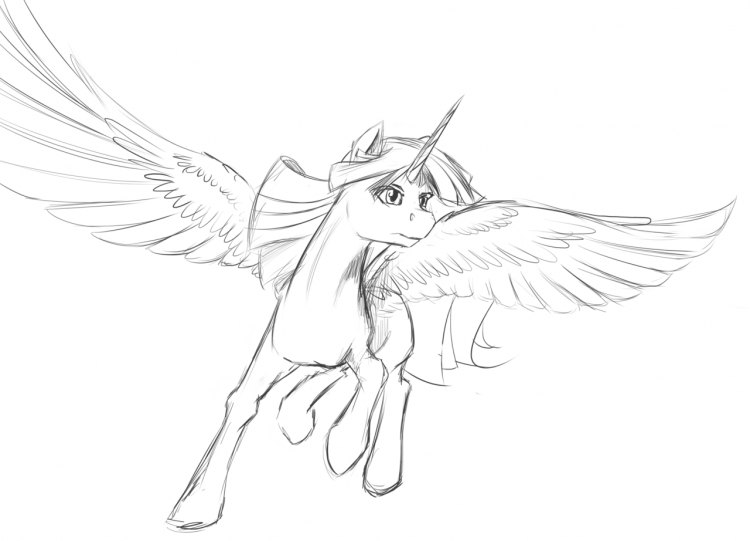 Раскраска Аликорн