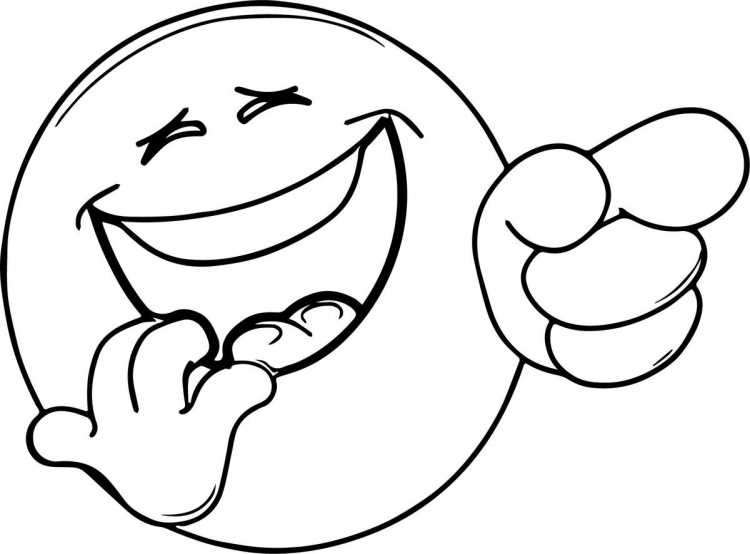 Смайл черно белый