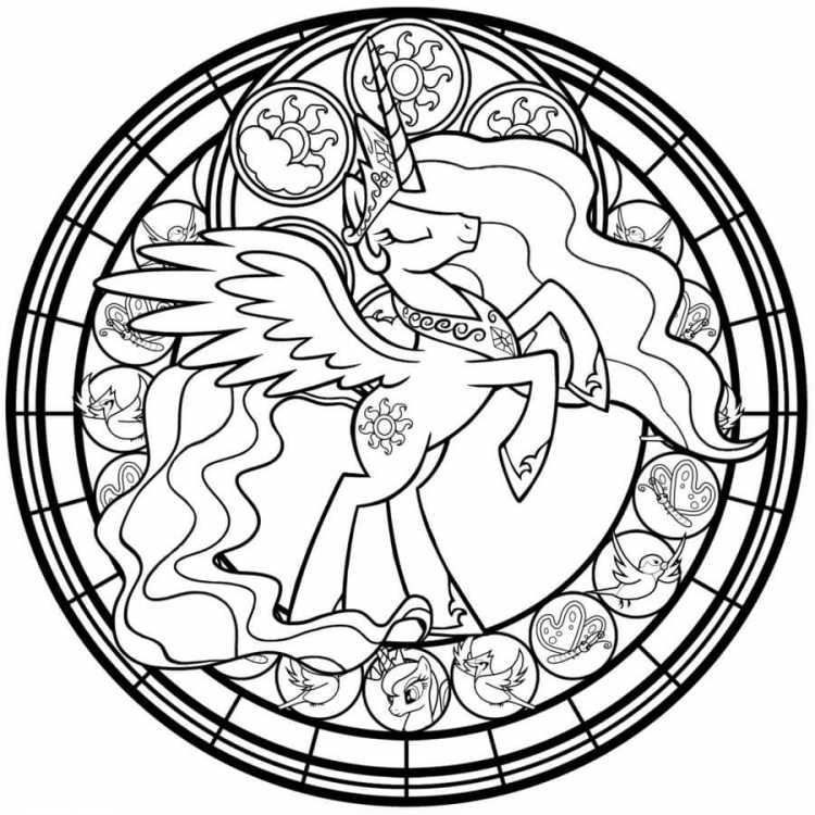 Принцесса Селестия и Луна раскраска