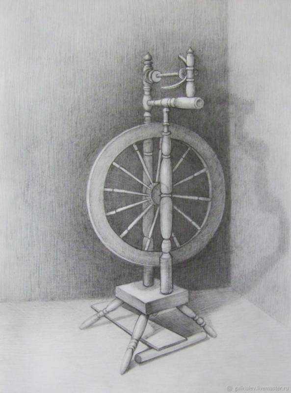 Прялка карандашом