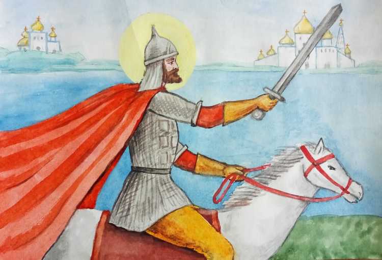 Книжка раскраска Святой благоверный князь Александр Невский