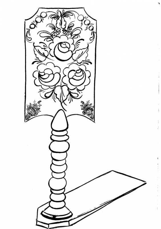 Рисование прялки