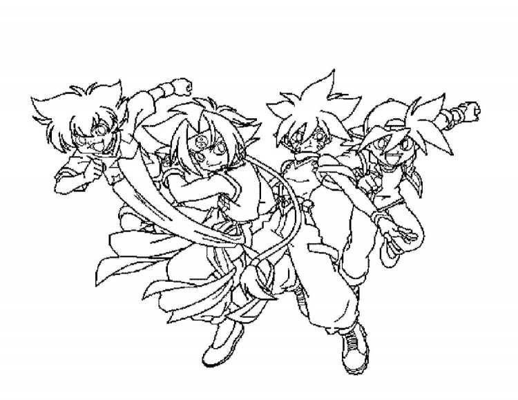 Beyblade Burst раскраска