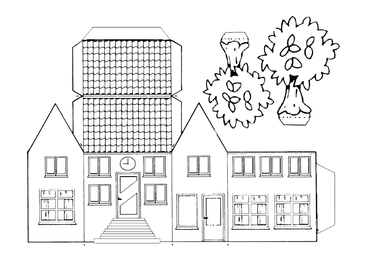 Раскрасить здание больницы