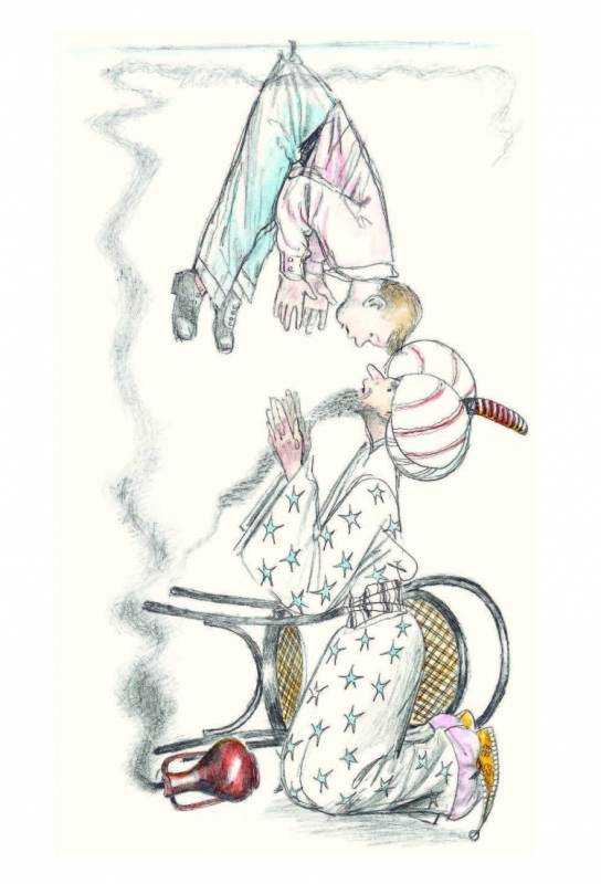 Иллюстрация к сказке старик Хоттабыч