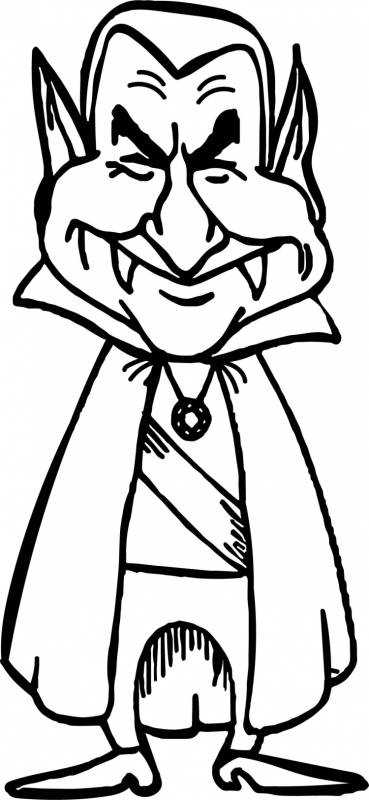 Вампиры детские раскраска