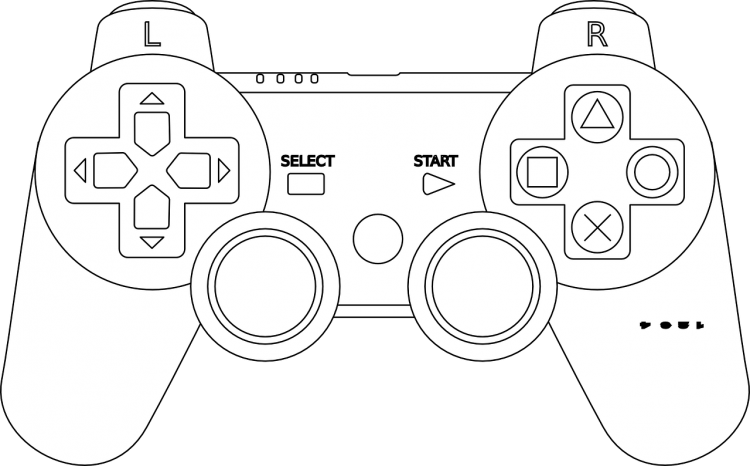 Геймпад пс4 контур